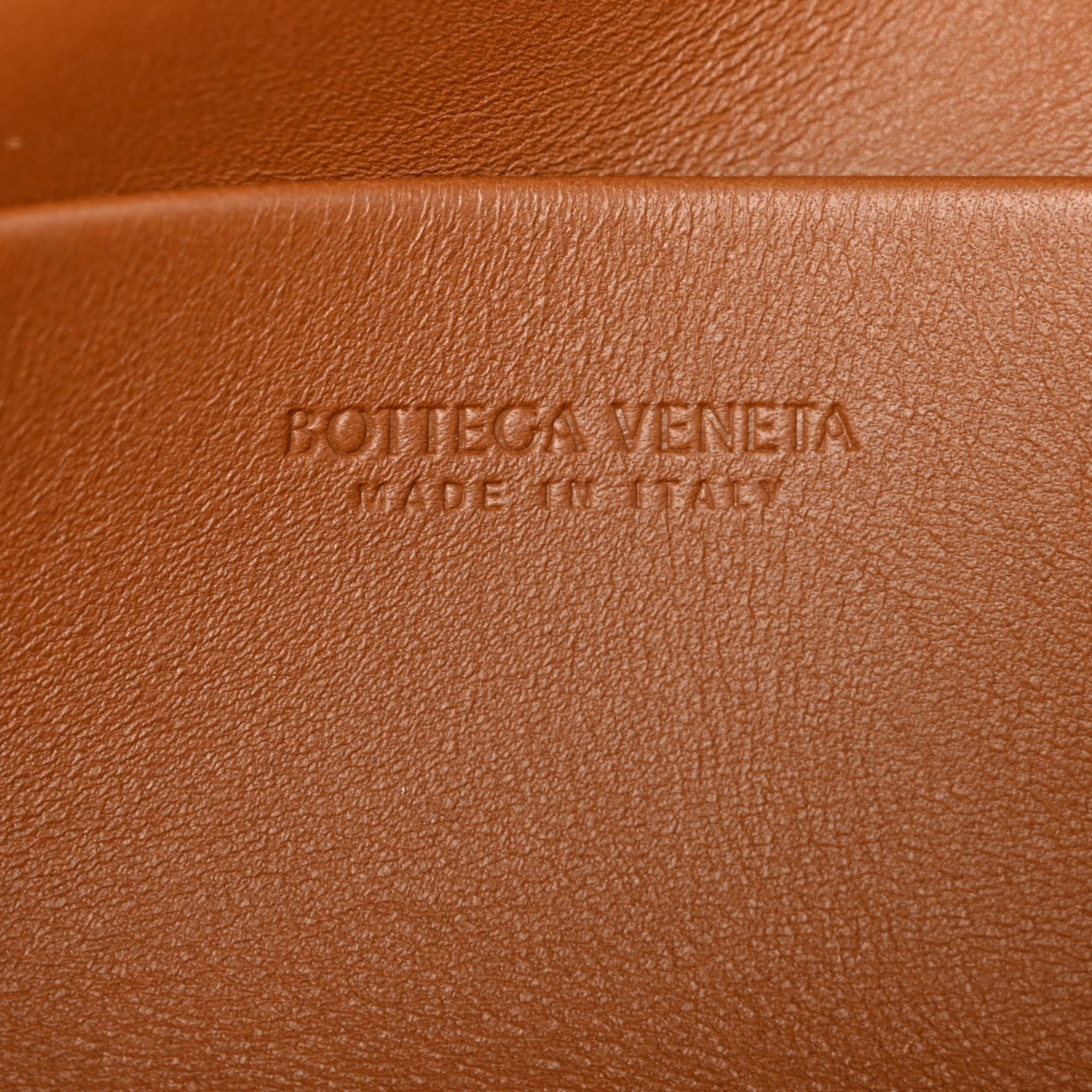 Suede Intrecciato Bang Bang Vanity Case Amber