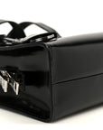 Spazzolato Mini Re-Edition 1995 Double Handle Handbag Black