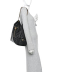 Caviar Quilted Medium CHNL 25 Handbag Black