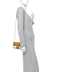 Vintage Effect Calfskin Matelasse Diagonal Super Mini Torchon GG Marmont Shoulder Bag  Cognac Mystic White Blue Agata