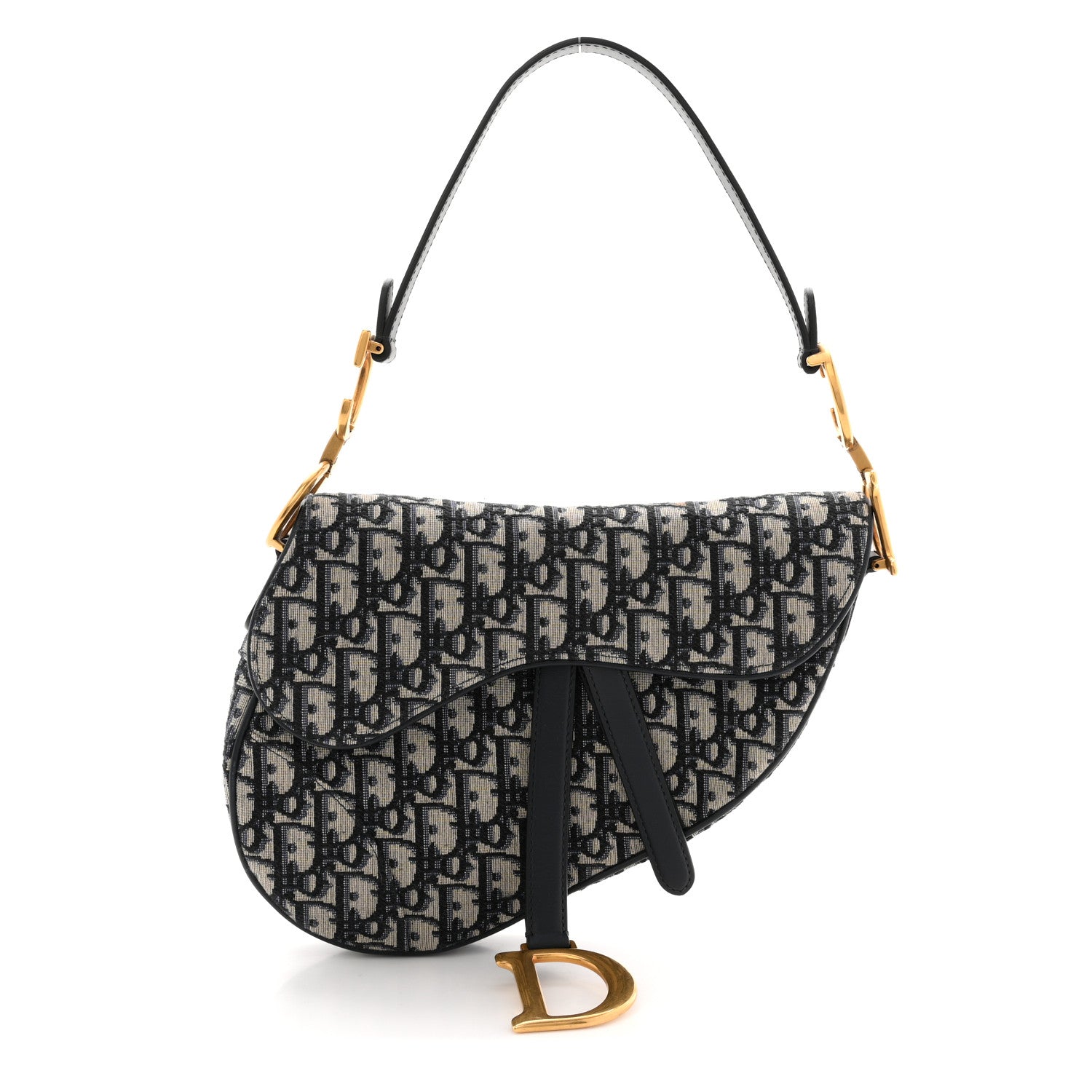 Oblique Saddle Bag Blue