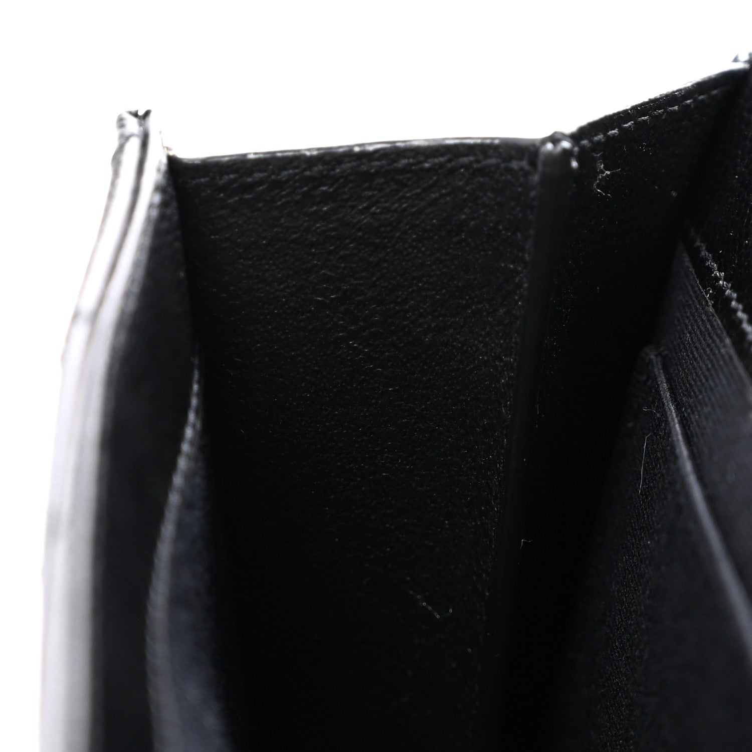 Grain De Poudre Matelasse Chevron Monogram Envelope Clutch Black
