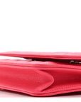Caviar Quilted Wallet on Chain WOC Dark Pink