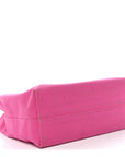 Canvas Printed Open Your Heart Tote Pink Black