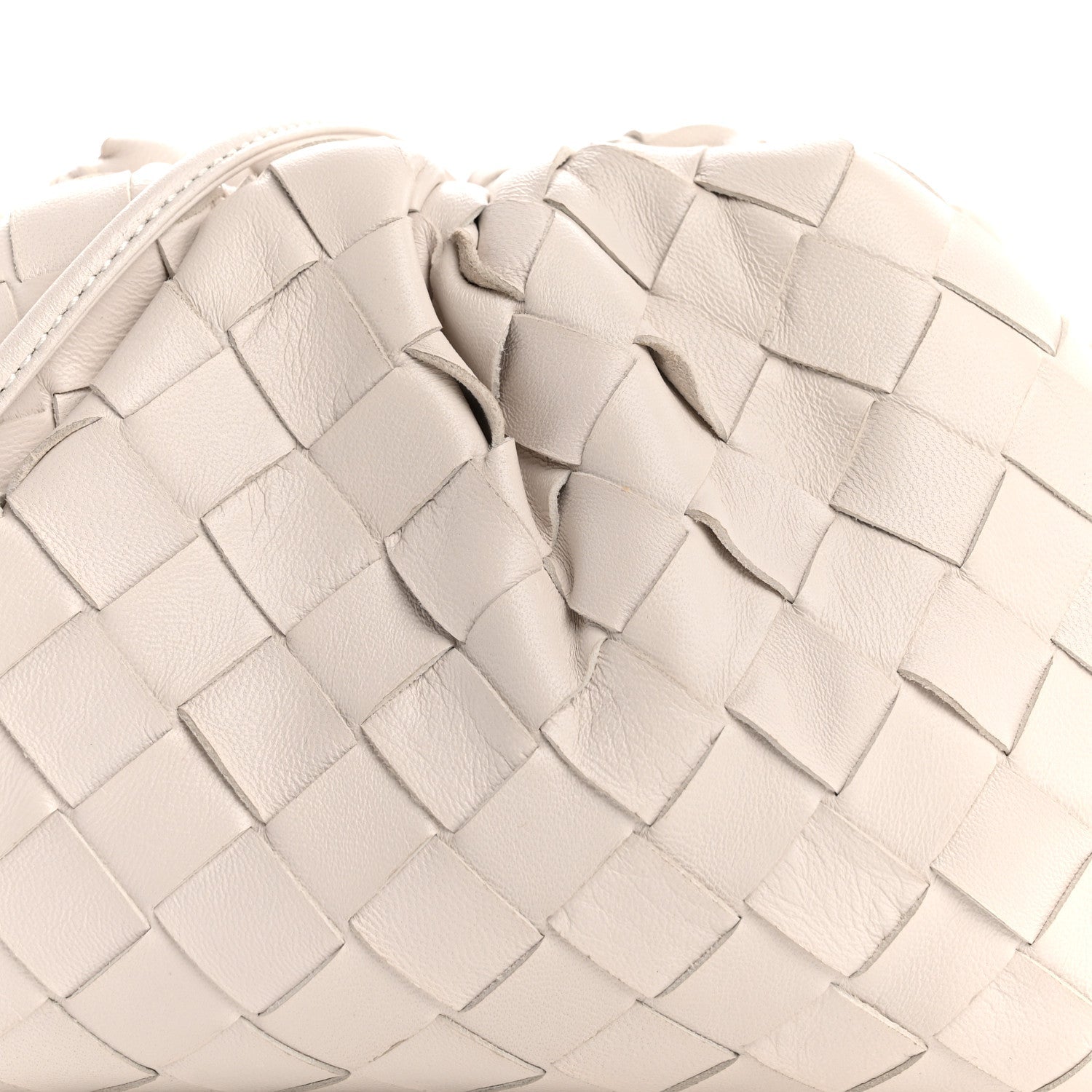 Nappa Intrecciato The Mini Pouch Chalk