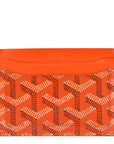 Goyardine Saint Sulpice Card Holder Orange