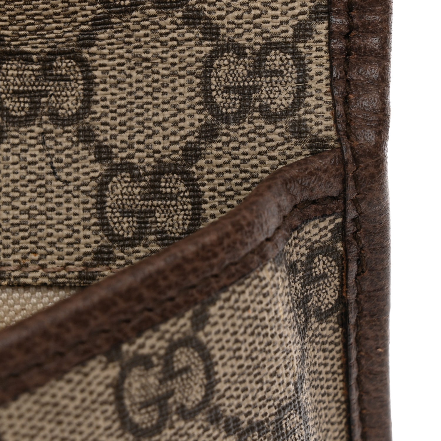 GG Supreme Monogram Neo Vintage Web Belt Bag Brown