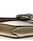 Textured Calfskin Crystal Mini Dionysus Shoulder Bag Mystic White