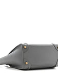 Baby Drummed Calfskin Micro Luggage Kohl