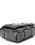 Nappa Maxi Intreccio Padded Cassette Crossbody Bag Thunder