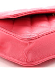 Caviar Quilted Wallet On Chain WOC Dark Pink