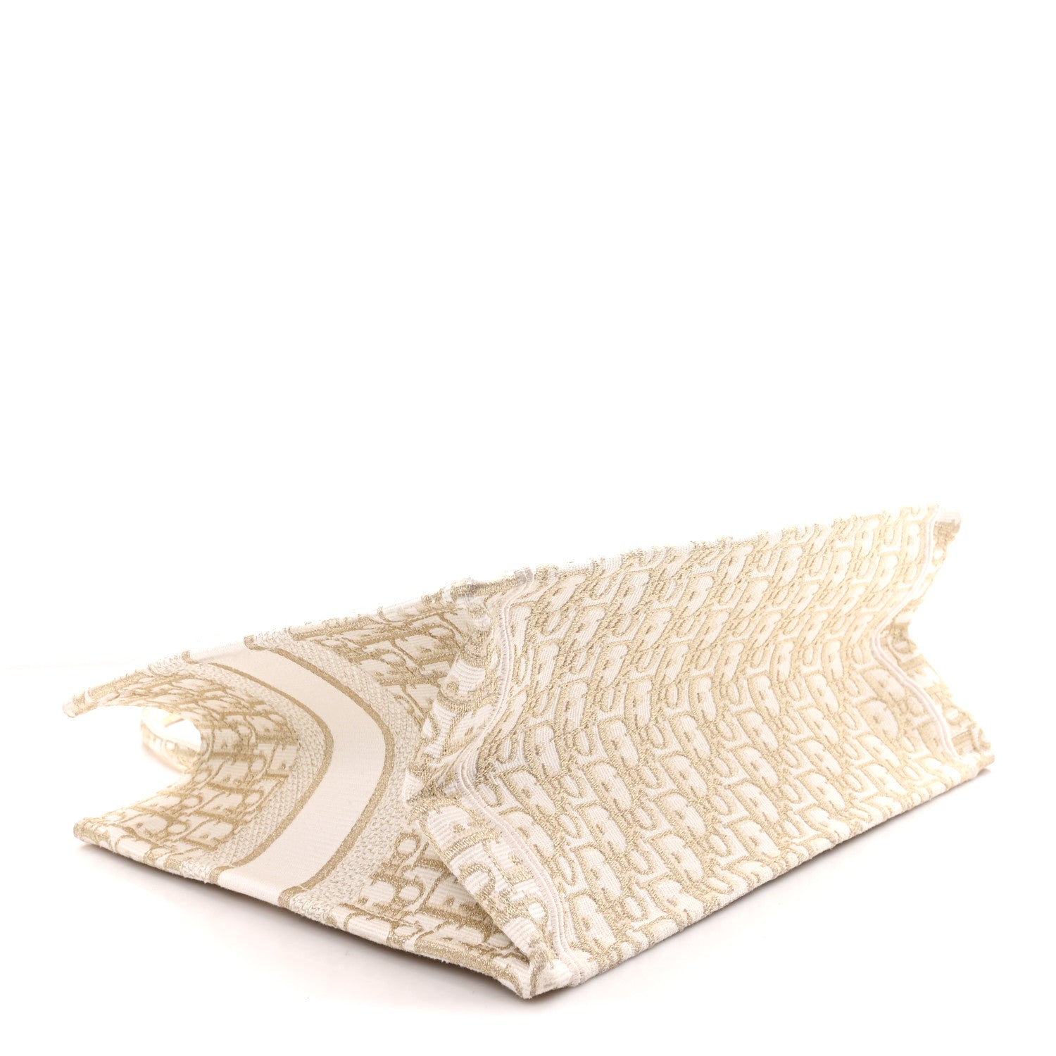 Oblique Medium Book Tote Gold Multicolor
