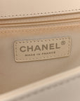 Calfskin Quilted New Medium Boy Flap White