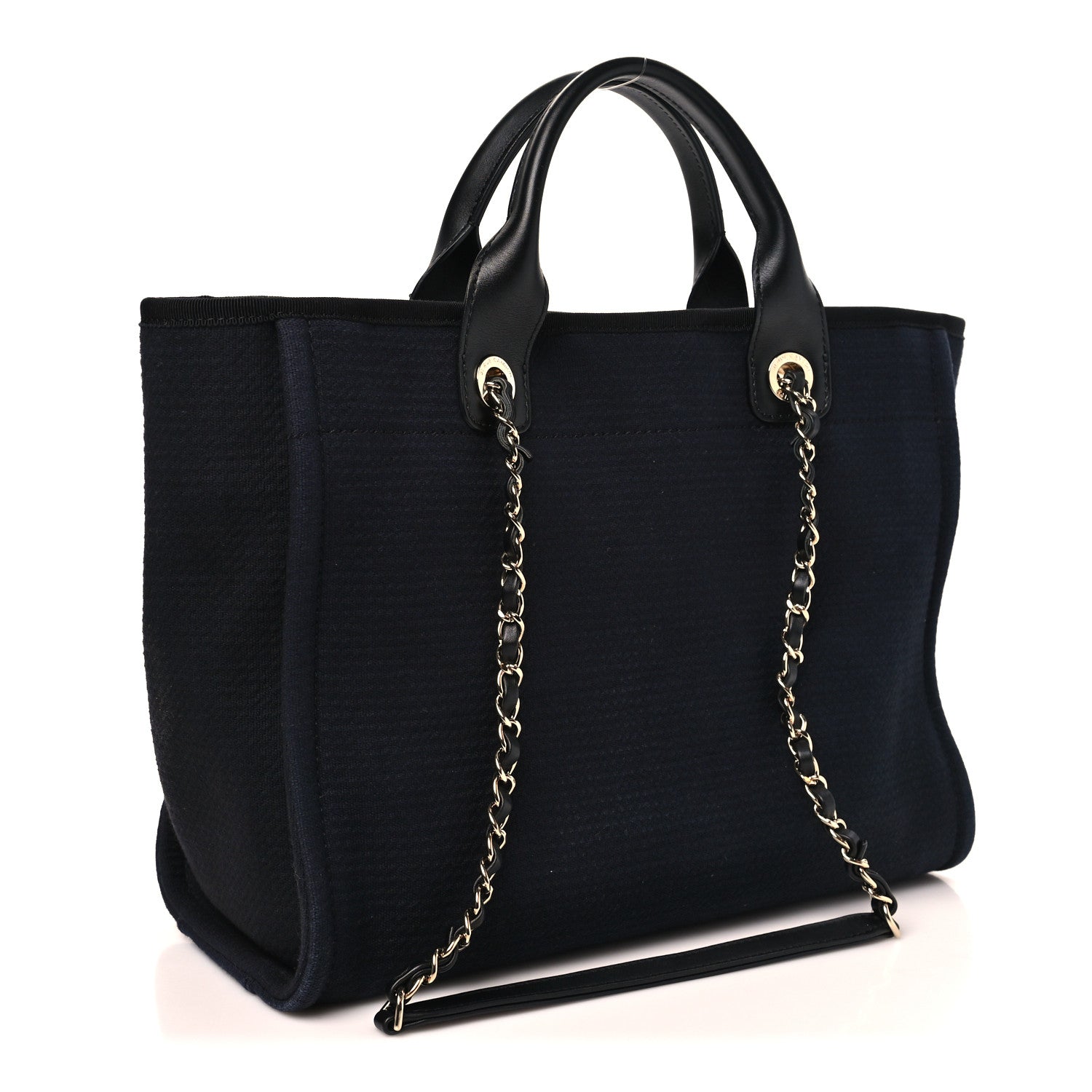 Mixed Fibers Small Deauville Tote Black
