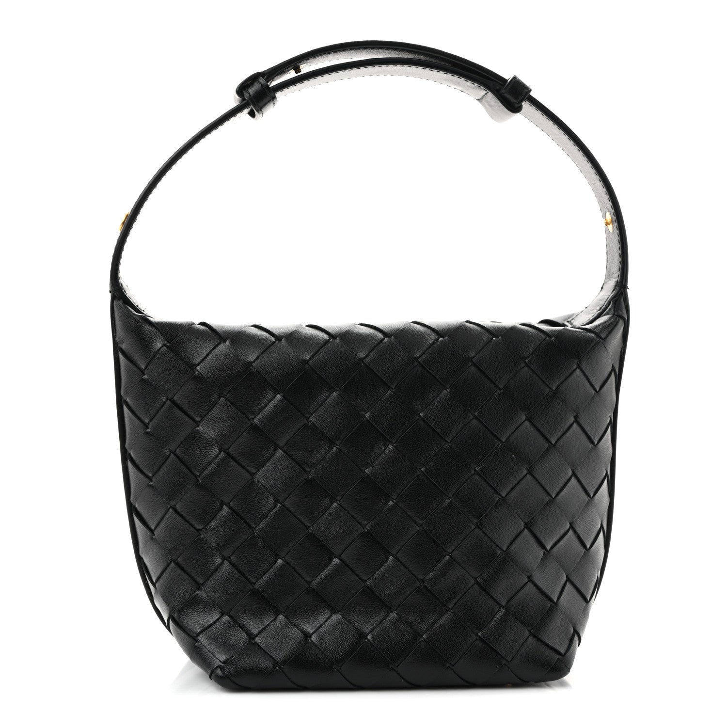 Calfskin Nappa Intrecciato Candy Wallace Black