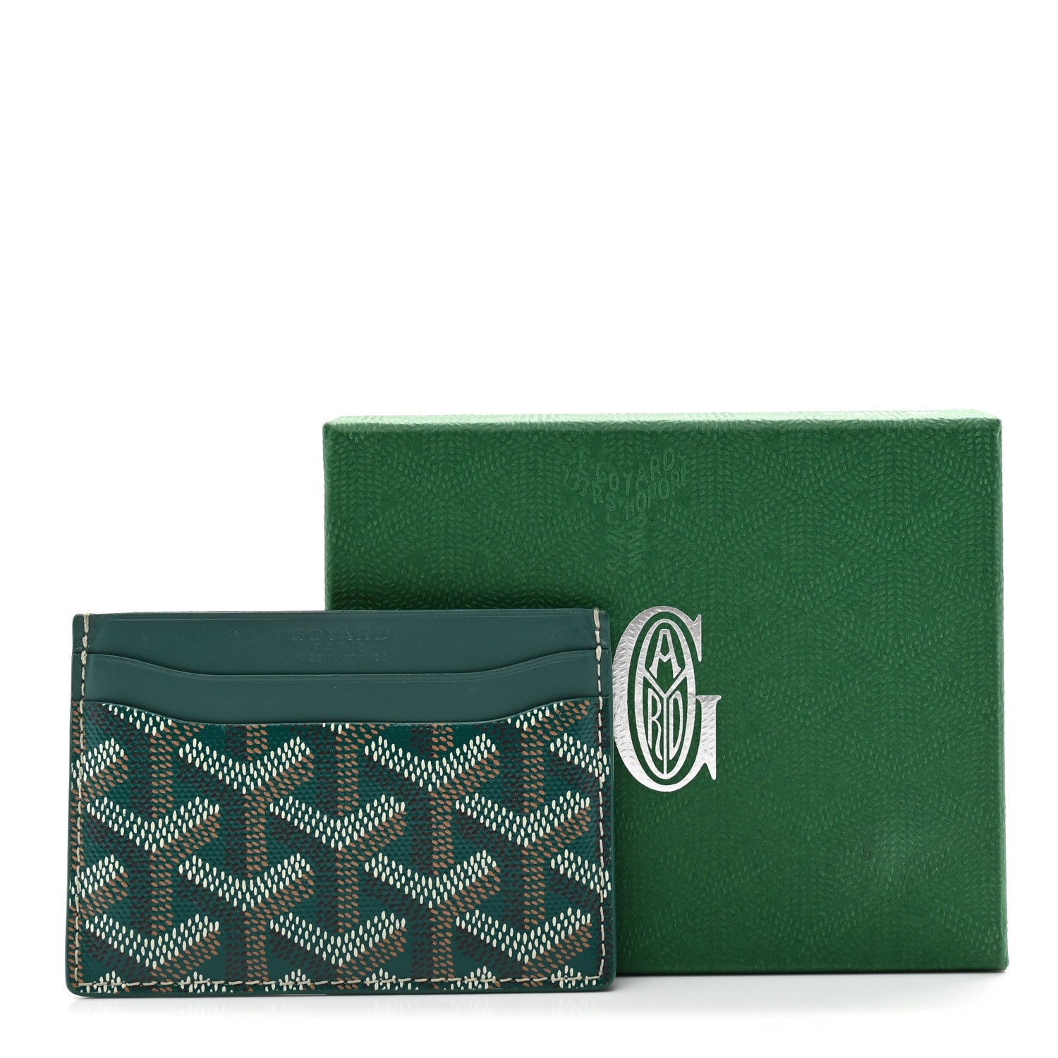 Goyardine Saint Sulpice Card Holder Green