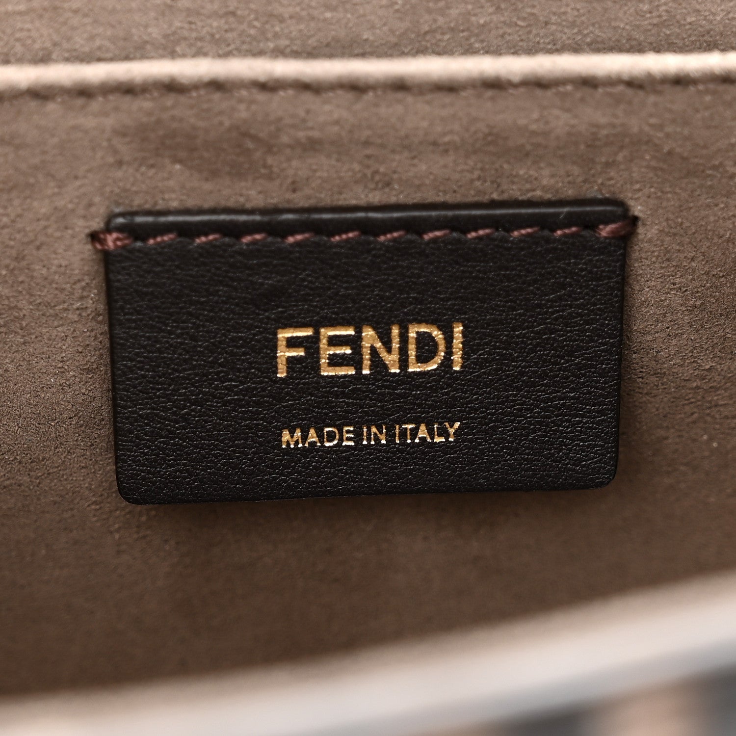 Vitello Century F is FNDI Bi-Color FF 1974 Embossed Kan I Shoulder Bag Fragola Maya Black