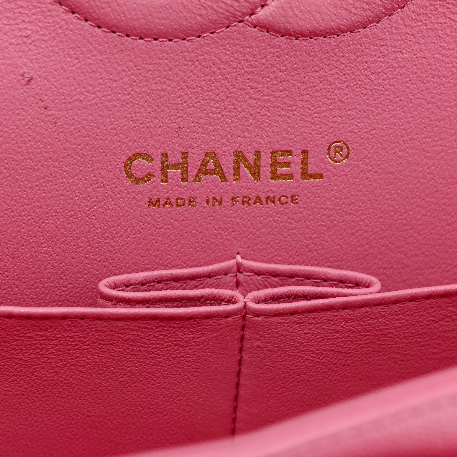 Caviar Quilted Medium Double Flap Pink