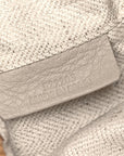 Calfskin Raffia Anagram Paulas Ibiza Pochette Bag Natural Tan