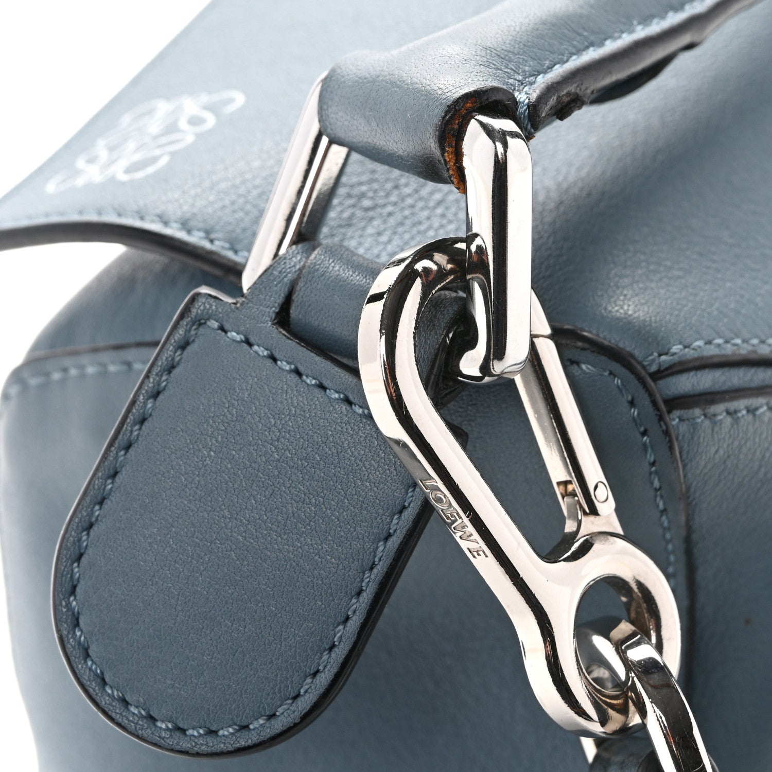 Calfskin Small Puzzle Bag Stone Blue