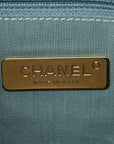 Tweed Quilted Large CHNL 19 Flap Blue Multicolor