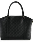 Soft MicroGCCIssima Dome Satchel Black