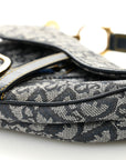 Monogram Saddle Bag Blue