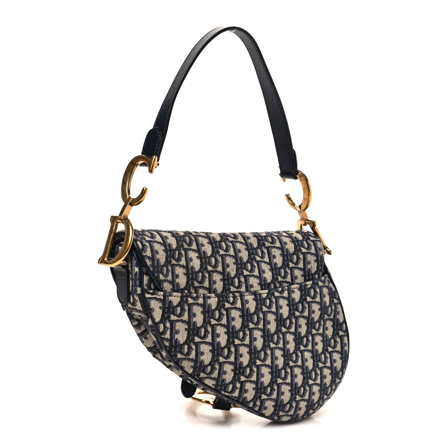 Oblique Saddle Bag Blue