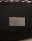 Nylon Fabric Jacquard FF Fringed Baguette Cuoio Pietra