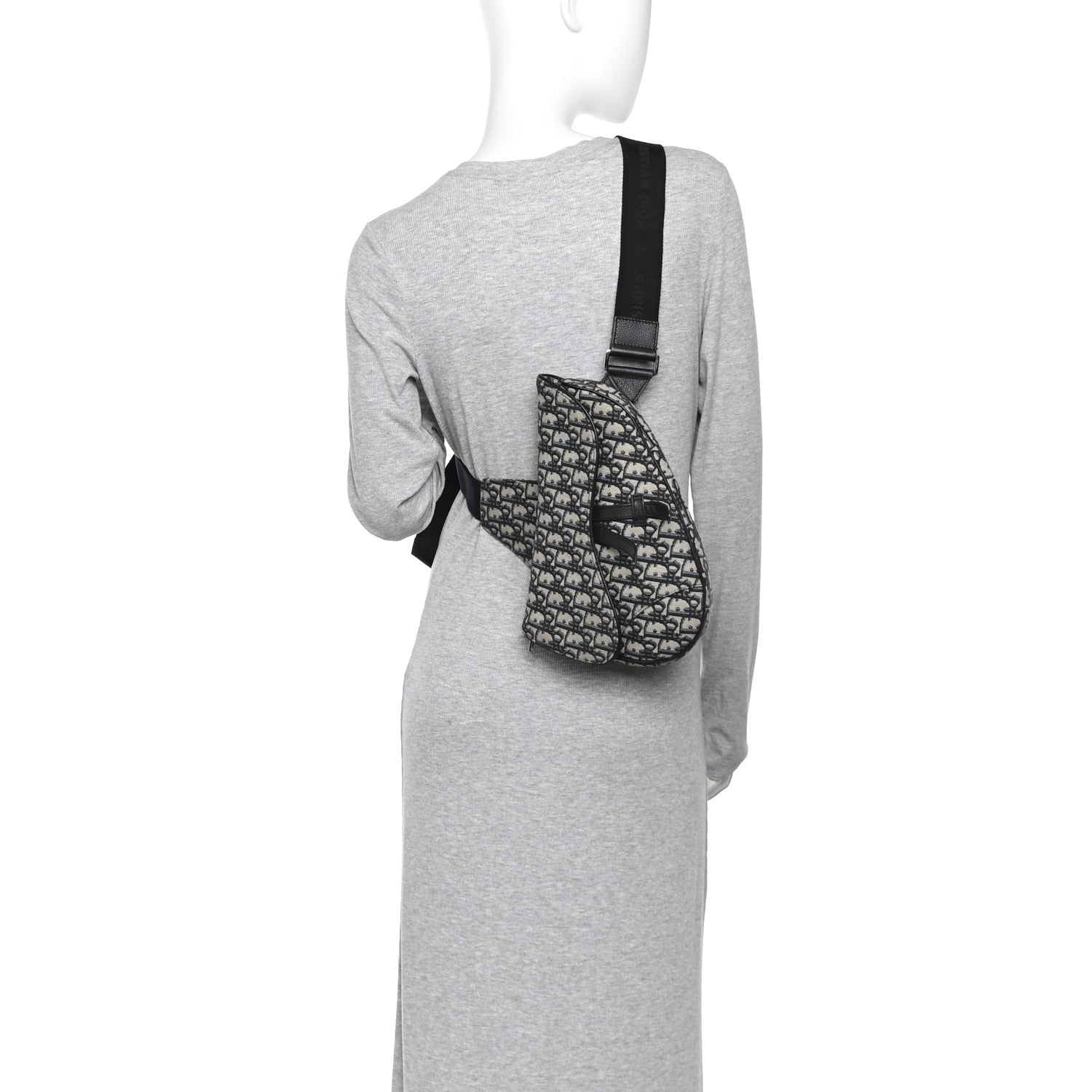 Oblique Mens Saddle Bag Blue