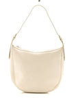 Supple Calfskin Cuir Triomphe Heloise Shoulder Bag White