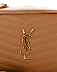 Grain De Poudre Matelasse Monogram Mini Lou Camera Bag Dark Natural