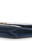 Snakeskin Wallet On Chain WOC Blue