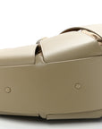 French Calfskin Large Shell Bag Taupe