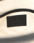 GG Supreme Monogram Horsebit 1955 Soft Small Shoulder Bag Beige Black