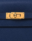 Epsom Kelly Wallet To Go Bleu Saphir