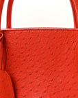 Ostrich Large Open Bar Tote Orange