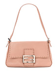 Calfskin Romano Selleria Mini Mama Baguette Bois De Rose