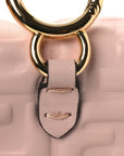 Nappa Matisse FF Embossed Nano Baguette Charm Rosa Quarzo