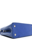 Ostrich Capucines MM Saphir