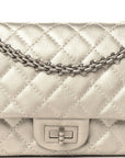 Metallic Lambskin Quilted 2.55 Reissue 225 Flap Silver