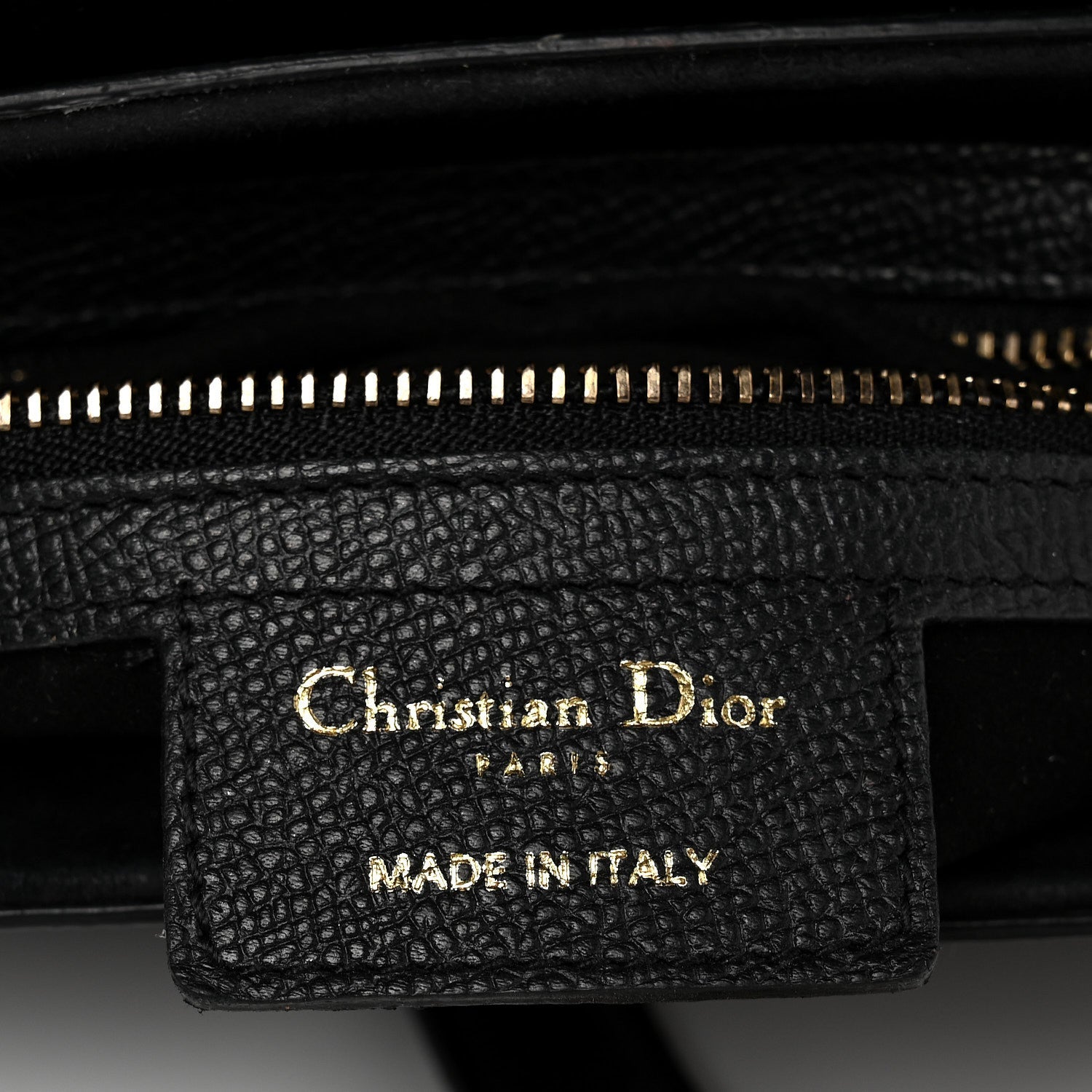 Grained Calfskin Saddle Bag Black