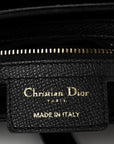 Grained Calfskin Saddle Bag Black
