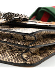 Snakeskin Bamboo Web Mini Dionysus Top Handle Bag