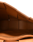 Lambskin Maxi Intrecciato Cassette Crossbody Bag Caramel