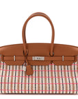 Toile Swift Broderie Shoulder Birkin Light 39 Gold Fauve Rose Pop Black