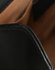 Calfskin GG Supreme Monogram Small Padlock Shoulder Bag Black Gold