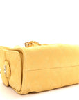 Suede Quilted Mini CHNL 25 Handbag Yellow