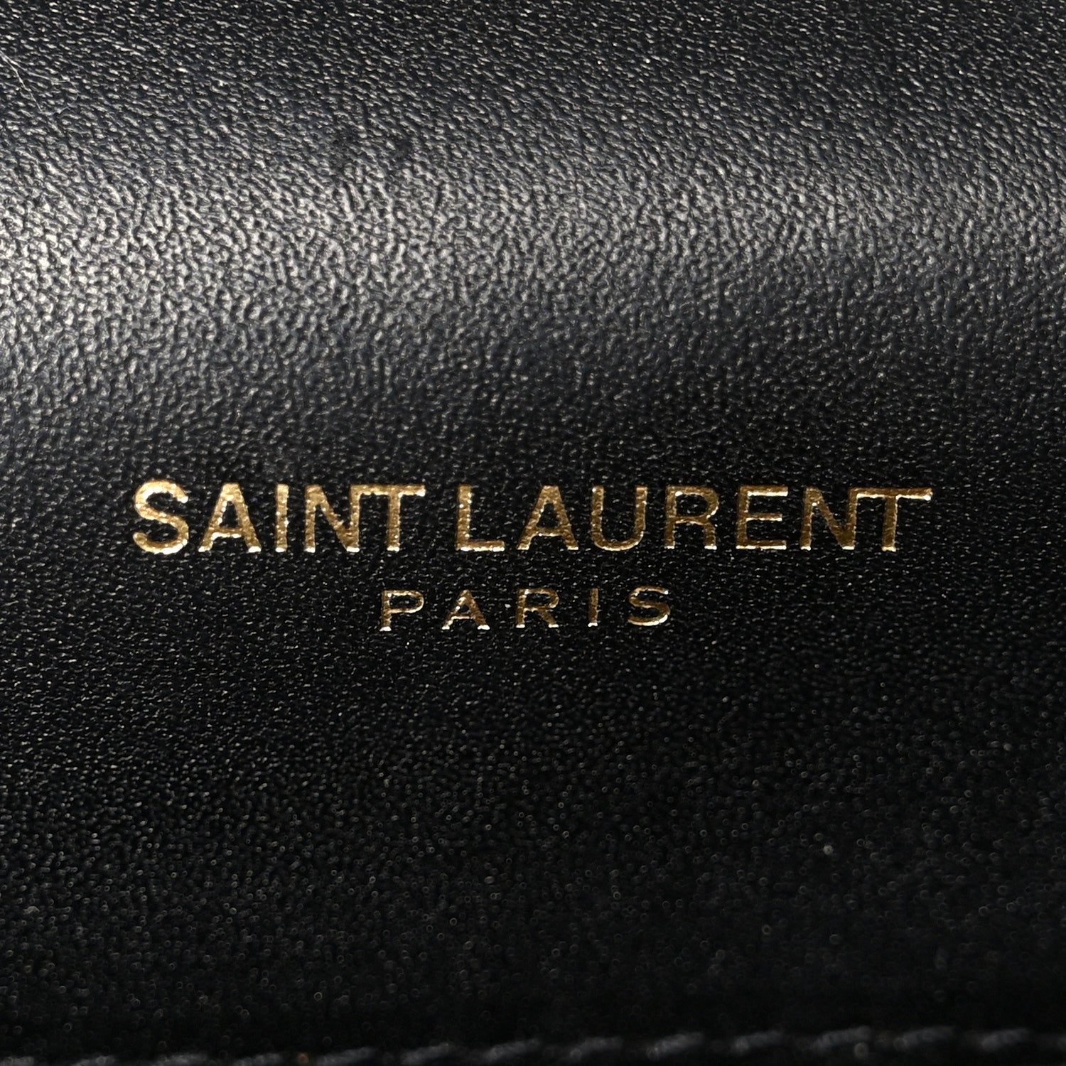 Smooth Calfskin Classic Monogram Kate Tassel Chain Wallet Black
