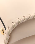Nappa Interlace Mini Peekaboo Iconic Satchel Camelia
